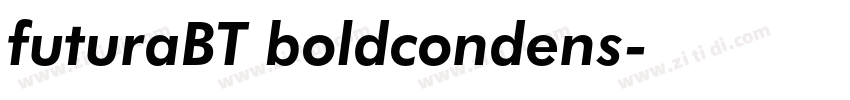 futuraBT boldcondens字体转换